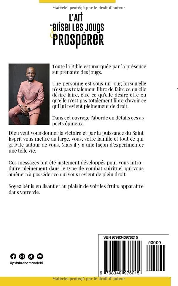 Quatrième de couverture du livre L'Art de briser les jougs et prospérer